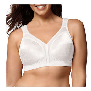 Playtex Women 18 Hour Original Comfort Strap Wirefree Bra White Size 40D